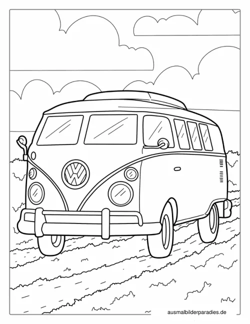 Auto Ausmalbild 13 - kostenlos zum Ausdrucken