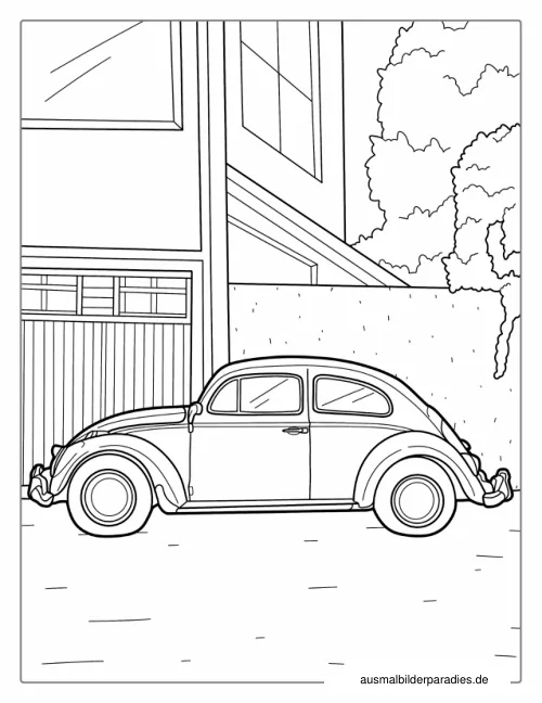 Auto Ausmalbild 18 - kostenlos zum Ausdrucken