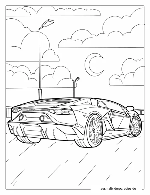 Auto Ausmalbild 29 - kostenlos zum Ausdrucken