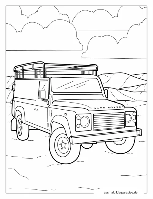 Auto Ausmalbild 31 - kostenlos zum Ausdrucken