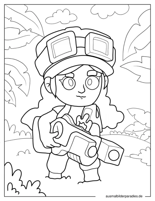 Brawl Stars Ausmalbild 15 - kostenlos zum Ausdrucken