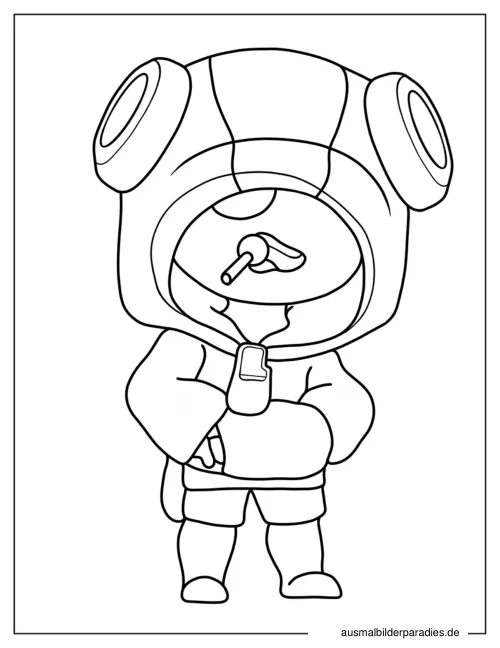 Brawl Stars Ausmalbild 17 - kostenlos zum Ausdrucken