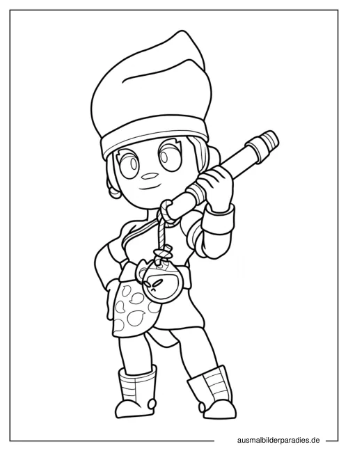 Brawl Stars Ausmalbild 22 - kostenlos zum Ausdrucken