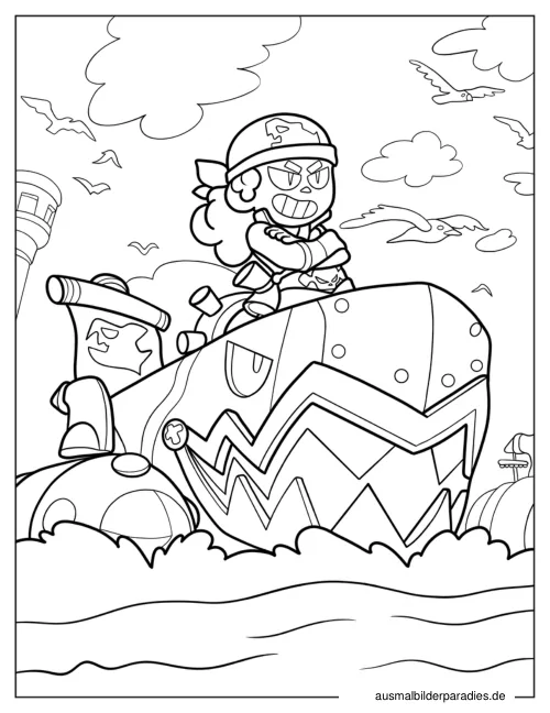 Brawl Stars Ausmalbild 3 - kostenlos zum Ausdrucken