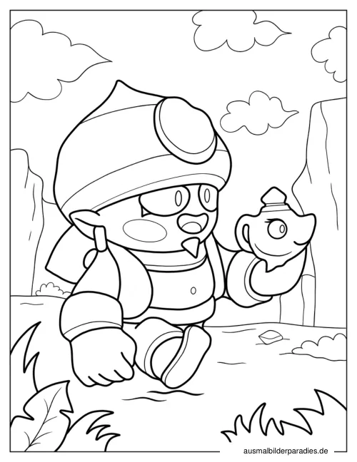 Brawl Stars Ausmalbild 5 - kostenlos zum Ausdrucken