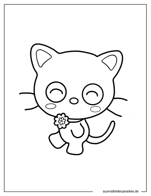 Chococat Ausmalbild 20 - kostenlos zum Ausdrucken
