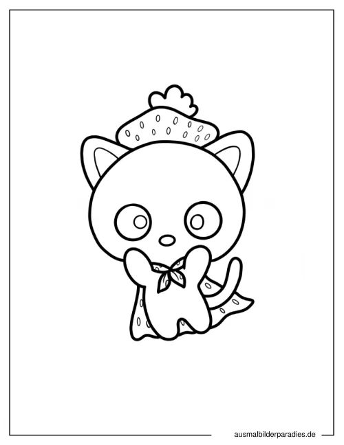 Chococat Ausmalbild 8 - kostenlos zum Ausdrucken