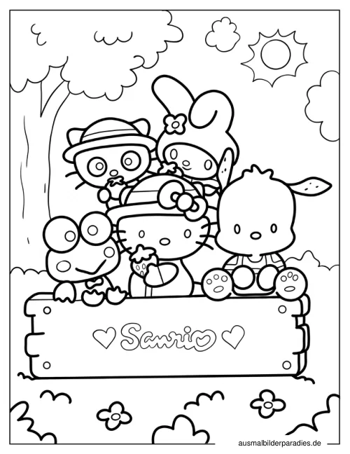 Chococat Ausmalbild 9 - kostenlos zum Ausdrucken