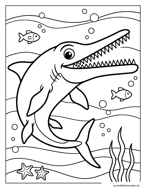 Dinosaurier Ausmalbild 19 - kostenlos zum Ausdrucken