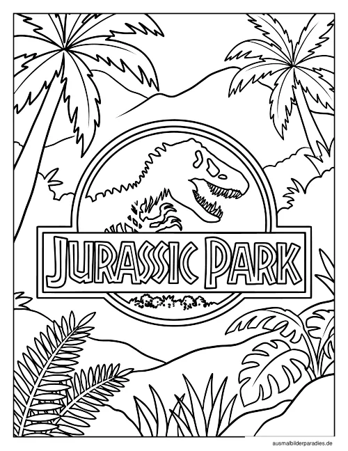 Dinosaurier Ausmalbild 23 - kostenlos zum Ausdrucken