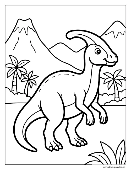 Dinosaurier Ausmalbild 29 - kostenlos zum Ausdrucken