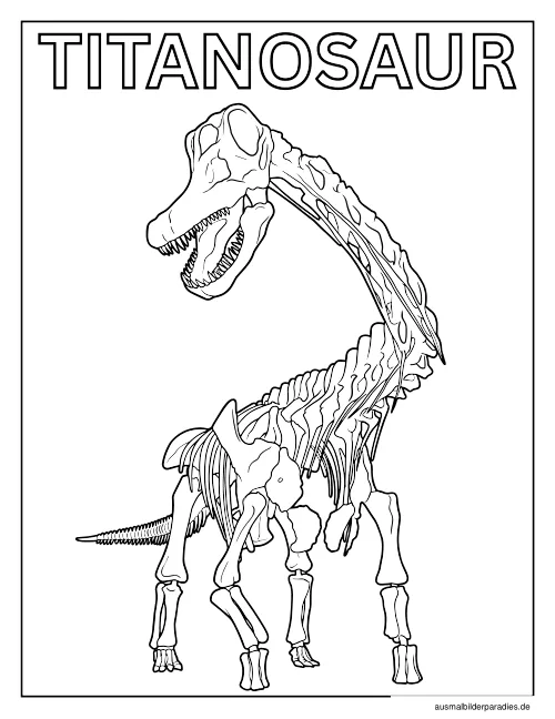 Dinosaurier Ausmalbild 31 - kostenlos zum Ausdrucken