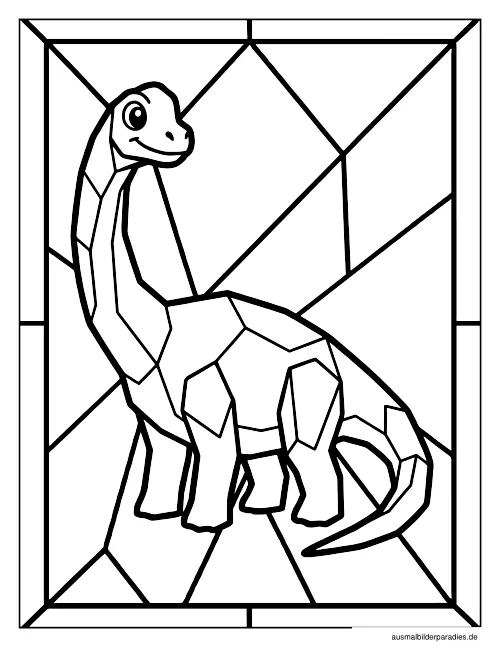 Dinosaurier Ausmalbild 34 - kostenlos zum Ausdrucken