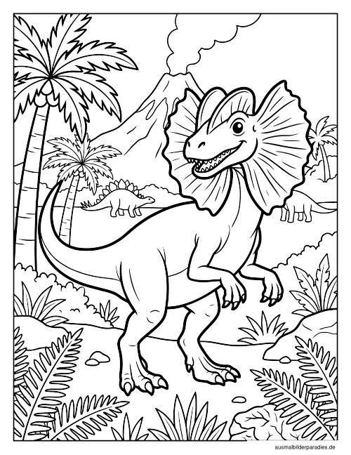 Dinosaurier Ausmalbild 9 - kostenlos zum Ausdrucken
