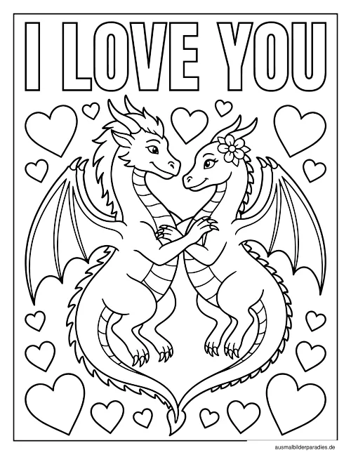 Drache Ausmalbild 13 - kostenlos zum Ausdrucken