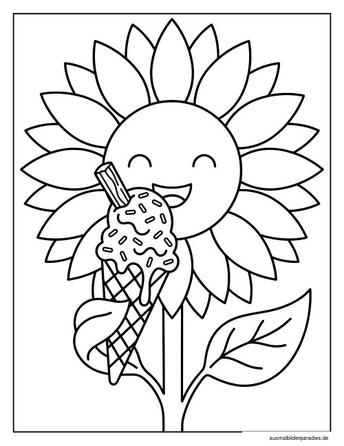 Eis Ausmalbild 3 - kostenlos zum Ausdrucken