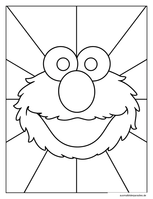 Elmo Ausmalbild 9 - kostenlos zum Ausdrucken