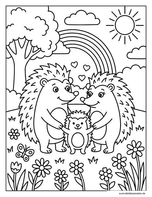 Frühling Ausmalbild 10 - kostenlos zum Ausdrucken