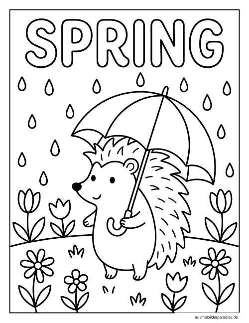 Frühling Ausmalbild 19 - kostenlos zum Ausdrucken