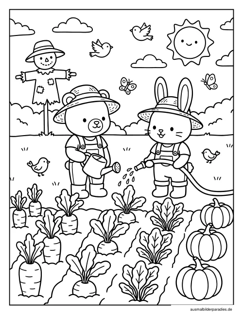 Frühling Ausmalbild 31 - kostenlos zum Ausdrucken