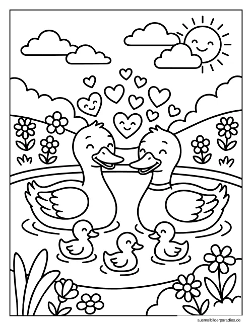 Frühling Ausmalbild 9 - kostenlos zum Ausdrucken