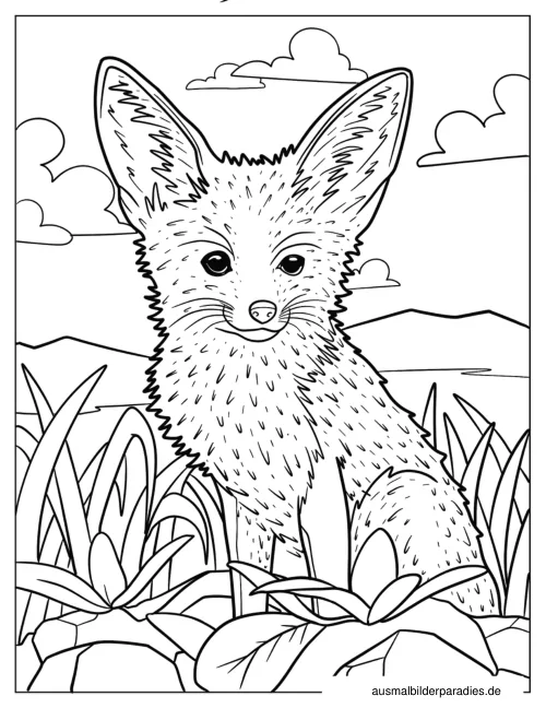 Fuchs Ausmalbild 33 - kostenlos zum Ausdrucken