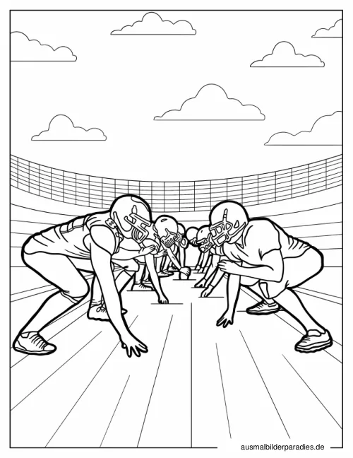 Fußball Ausmalbild 19 - kostenlos zum Ausdrucken