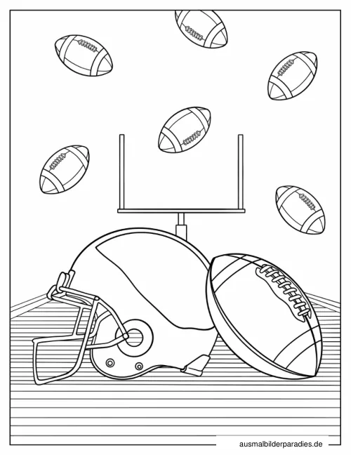 Fußball Ausmalbild 32 - kostenlos zum Ausdrucken