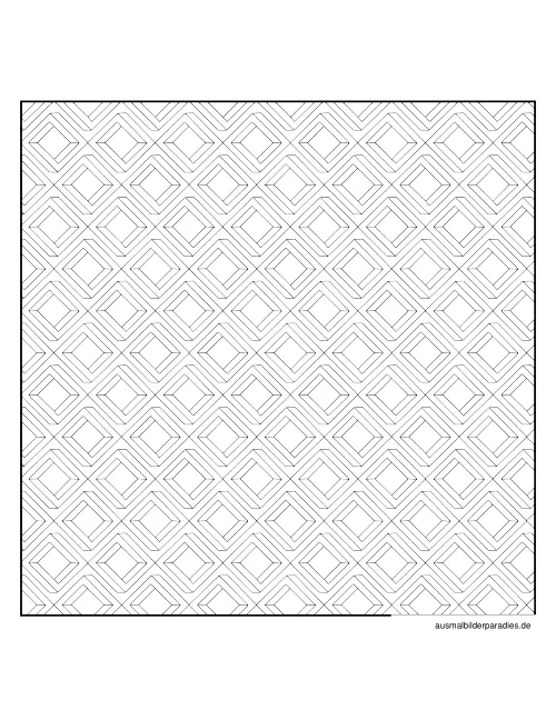 Geometrische Muster Ausmalbild 10 - kostenlos zum Ausdrucken