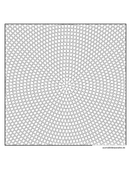Geometrische Muster Ausmalbild 12 - kostenlos zum Ausdrucken