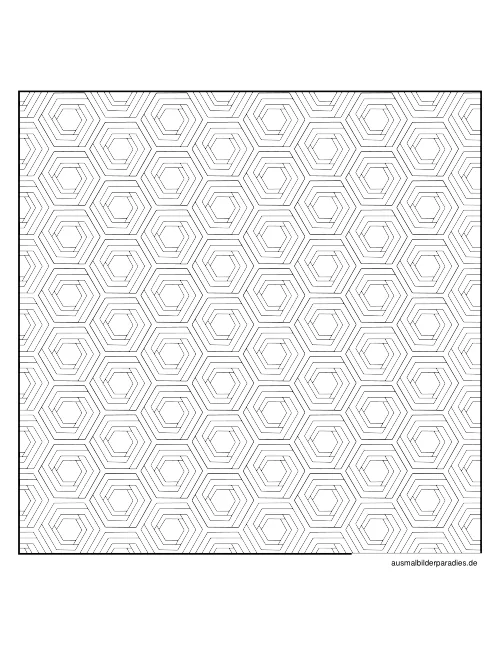 Geometrische Muster Ausmalbild 14 - kostenlos zum Ausdrucken