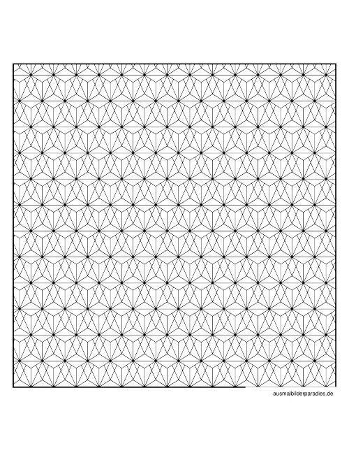 Geometrische Muster Ausmalbild 17 - kostenlos zum Ausdrucken