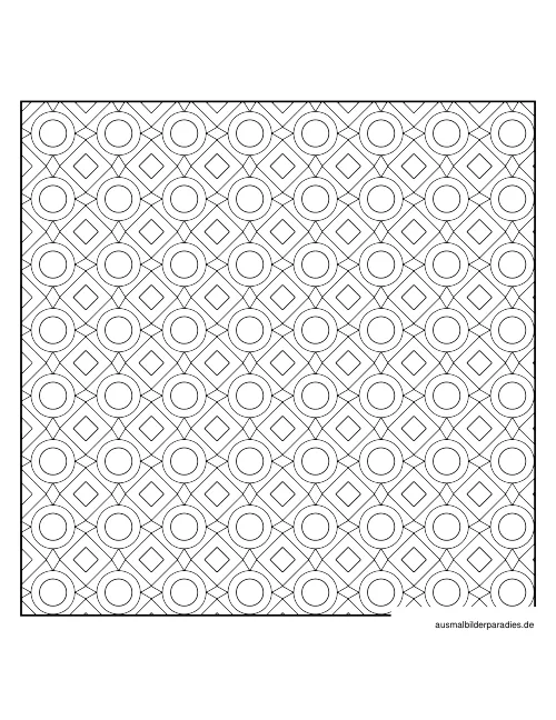 Geometrische Muster Ausmalbild 18 - kostenlos zum Ausdrucken