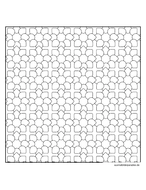 Geometrische Muster Ausmalbild 22 - kostenlos zum Ausdrucken