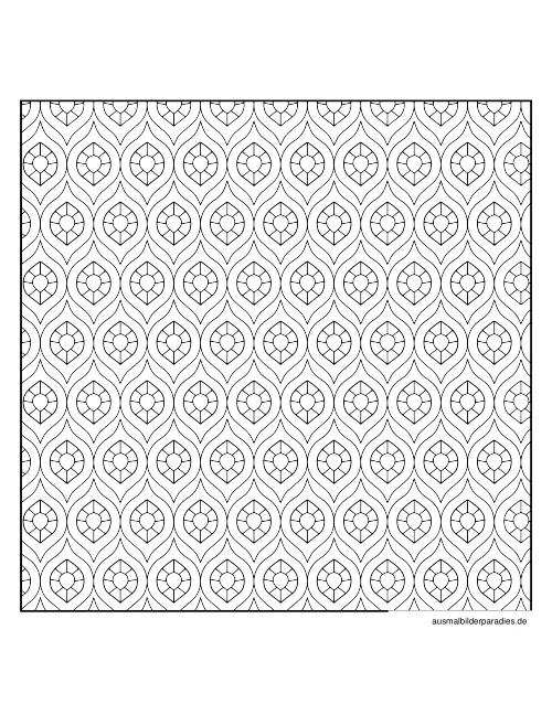 Geometrische Muster Ausmalbild 23 - kostenlos zum Ausdrucken