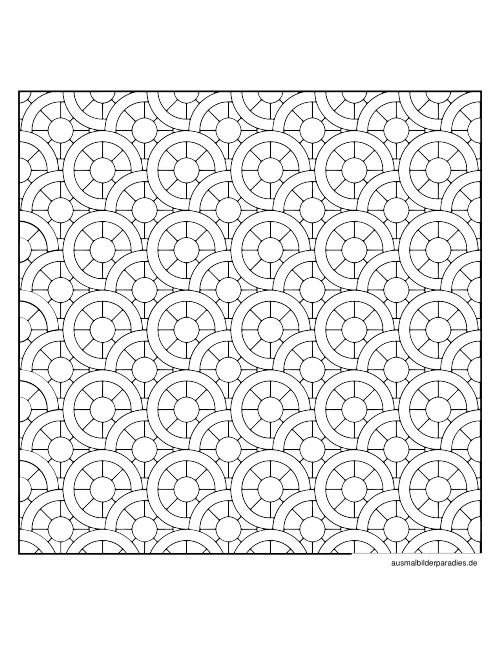 Geometrische Muster Ausmalbild 25 - kostenlos zum Ausdrucken
