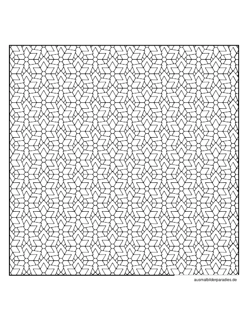 Geometrische Muster Ausmalbild 27 - kostenlos zum Ausdrucken