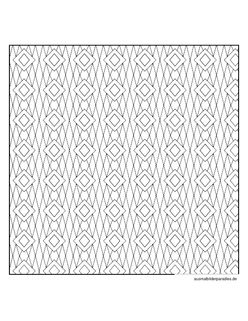 Geometrische Muster Ausmalbild 28 - kostenlos zum Ausdrucken