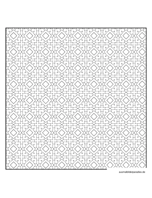 Geometrische Muster Ausmalbild 29 - kostenlos zum Ausdrucken