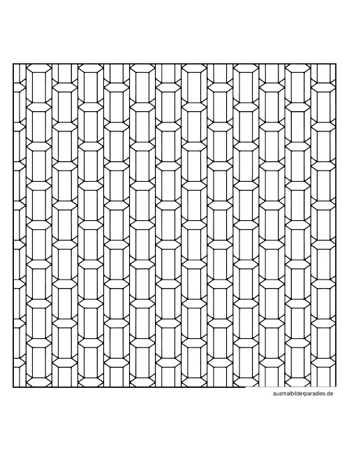 Geometrische Muster Ausmalbild 3 - kostenlos zum Ausdrucken