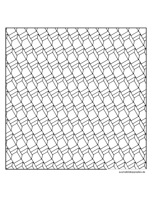 Geometrische Muster Ausmalbild 4 - kostenlos zum Ausdrucken