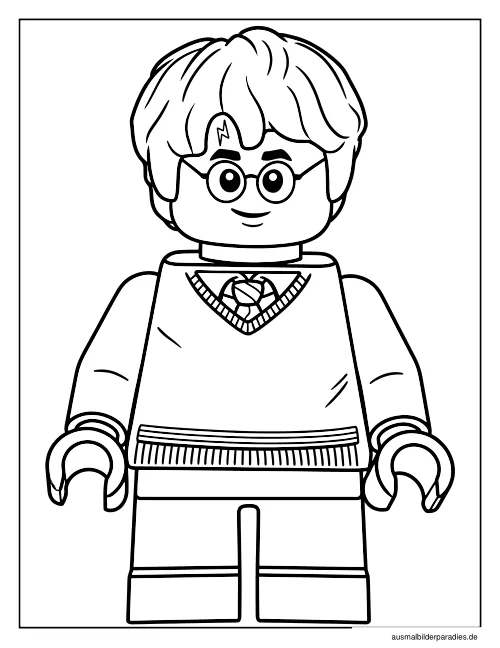 Harry Potter Ausmalbild 10 als Gratis-PDF Harry Potter Ausmalbild 10 - kostenlos zum Ausdrucken