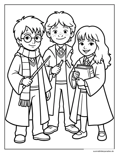 Harry Potter Ausmalbild 12 als Gratis-PDF Harry Potter Ausmalbild 12 - kostenlos zum Ausdrucken