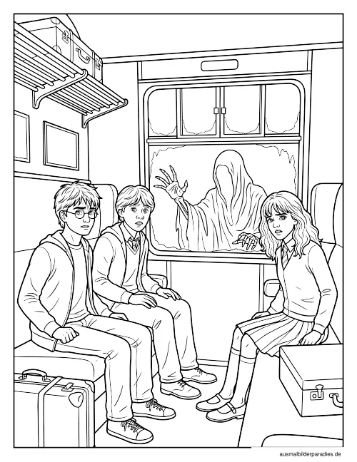 Harry Potter Ausmalbild 13 als Gratis-PDF Harry Potter Ausmalbild 13 - kostenlos zum Ausdrucken