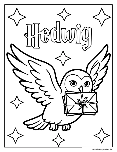 Harry Potter Ausmalbild 21 als Gratis-PDF Harry Potter Ausmalbild 21 - kostenlos zum Ausdrucken