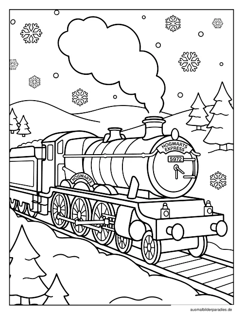 Harry Potter Ausmalbild 24 als Gratis-PDF Harry Potter Ausmalbild 24 - kostenlos zum Ausdrucken