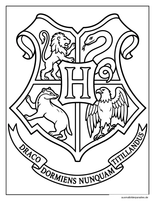 Harry Potter Ausmalbild 35 als Gratis-PDF Harry Potter Ausmalbild 35 - kostenlos zum Ausdrucken