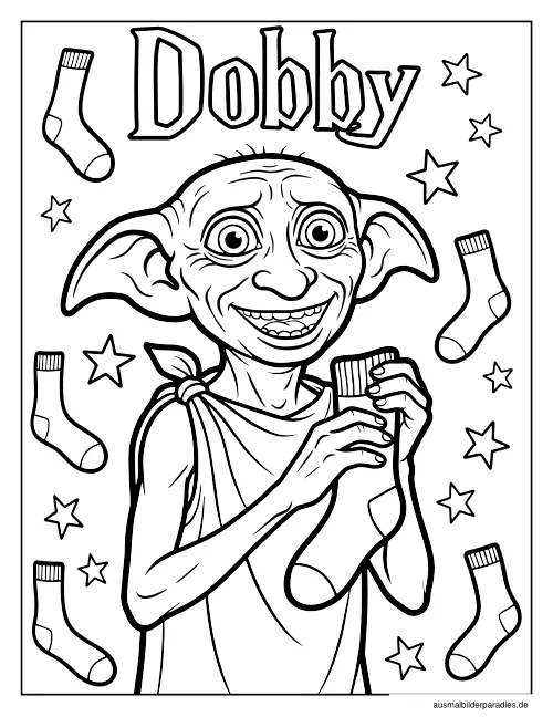 Harry Potter Ausmalbild 4 als Gratis-PDF Harry Potter Ausmalbild 4 - kostenlos zum Ausdrucken