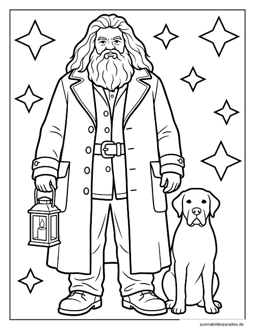 Harry Potter Ausmalbild 8 als Gratis-PDF Harry Potter Ausmalbild 8 - kostenlos zum Ausdrucken