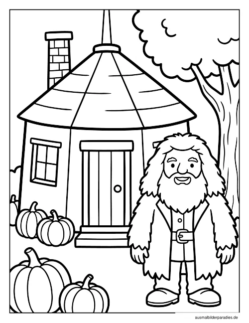 Harry Potter Ausmalbild 9 als Gratis-PDF Harry Potter Ausmalbild 9 - kostenlos zum Ausdrucken